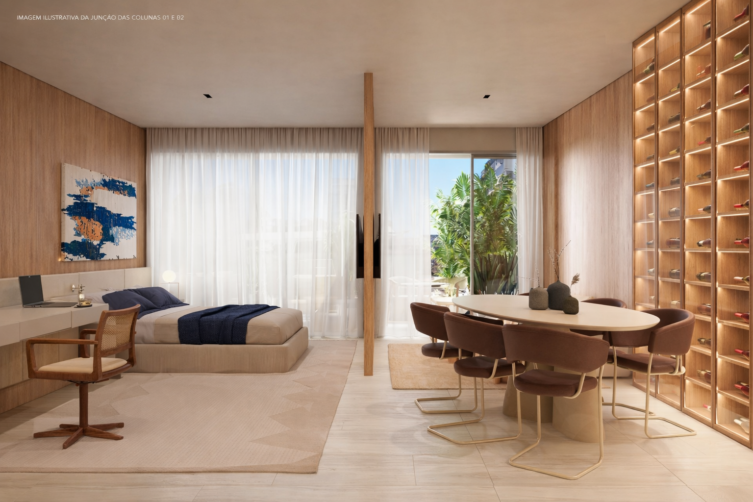 Planta de Studio Boutique otimizada